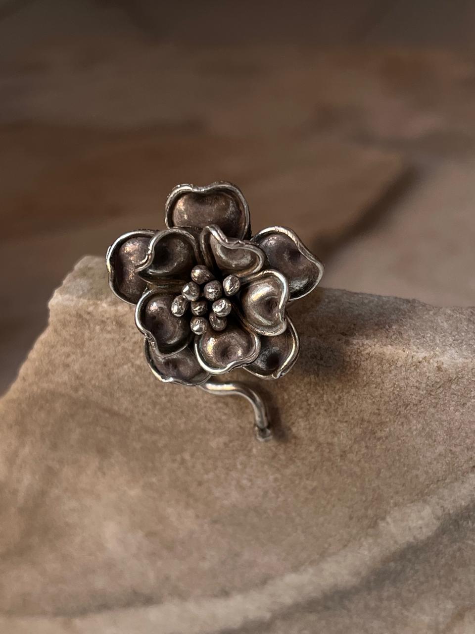 Blooming Beauty Handcrafted Bohemian 925 Sterling Silver Ring