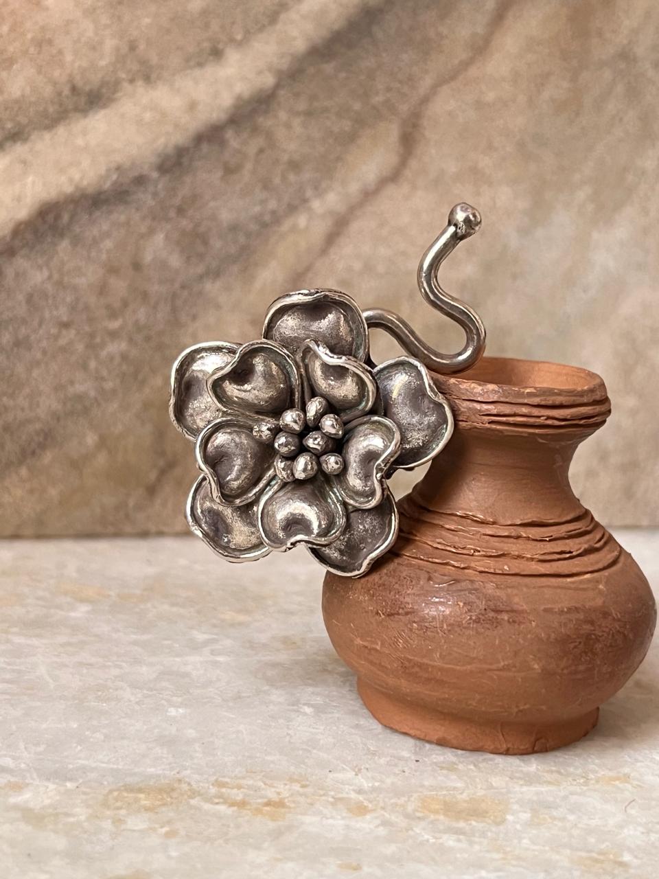 Blooming Beauty Handcrafted Bohemian 925 Sterling Silver Ring
