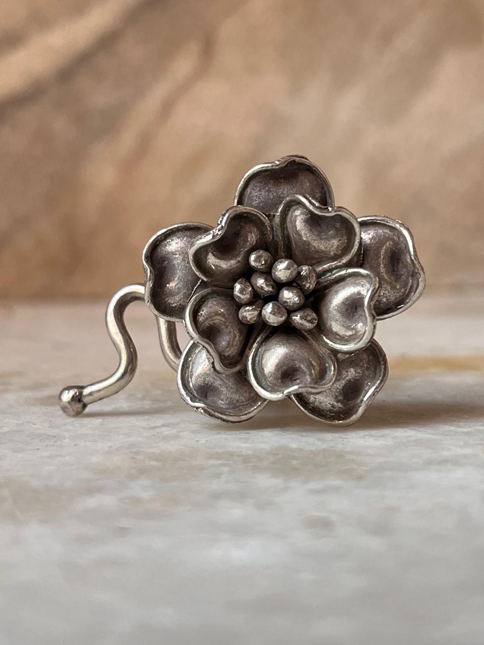 Blooming Beauty Handcrafted Bohemian 925 Sterling Silver Ring