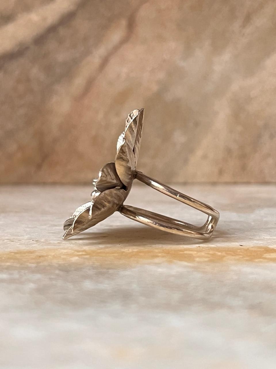 Phool Bohemian Handmade Statement 925 Sterling Silver Adjustable Ring