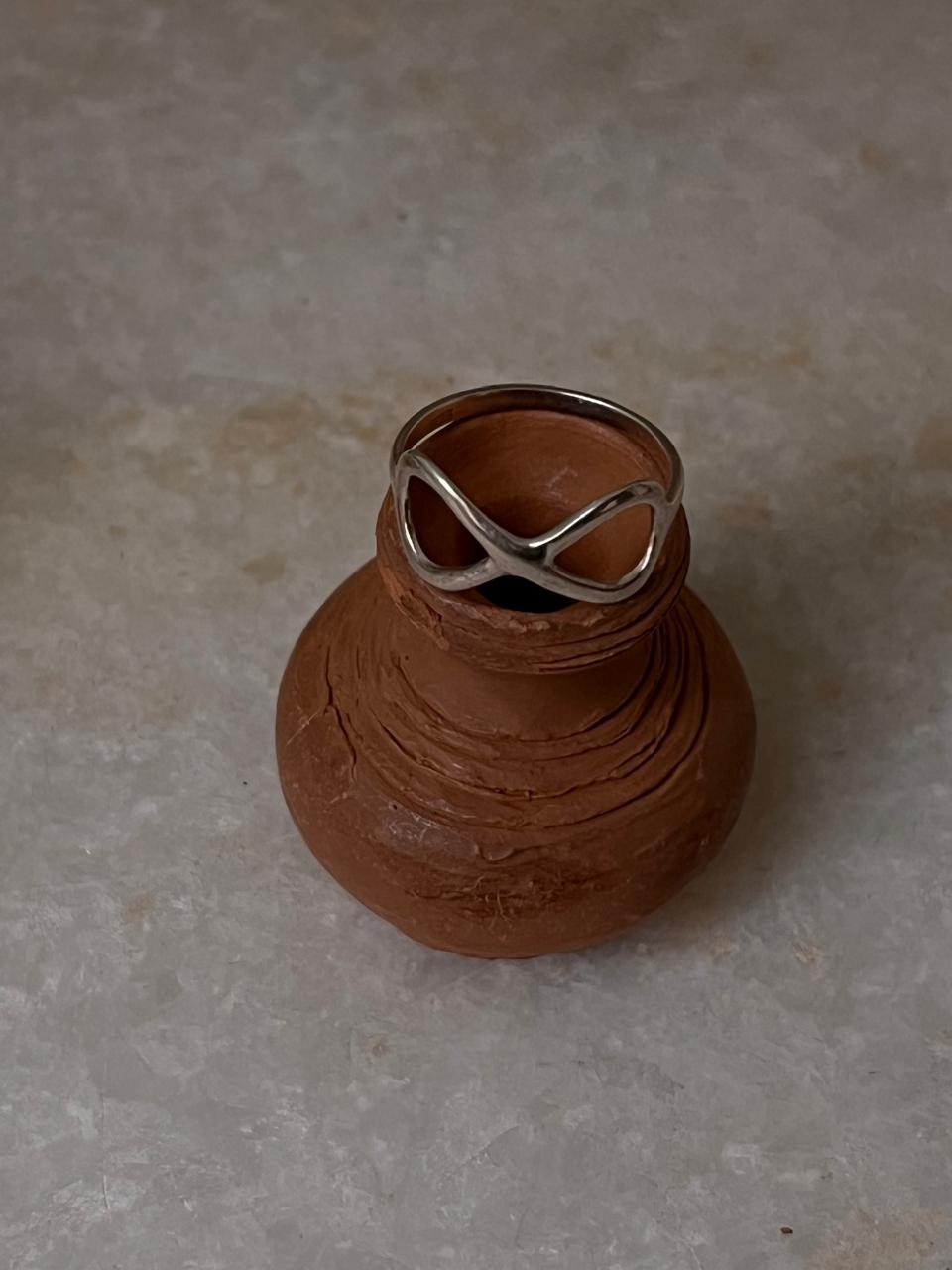 Plain Infinity 925 Sterling Silver Ring