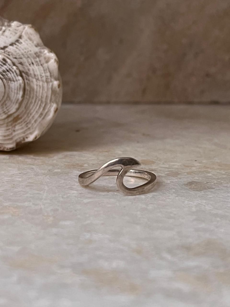 Beach Wave 925 Sterling Silver Ring - Tarakaya Silver