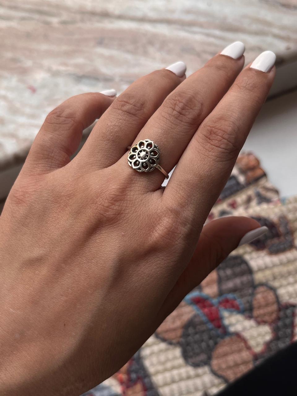 Sun Mandala 925 Sterling Silver Ring