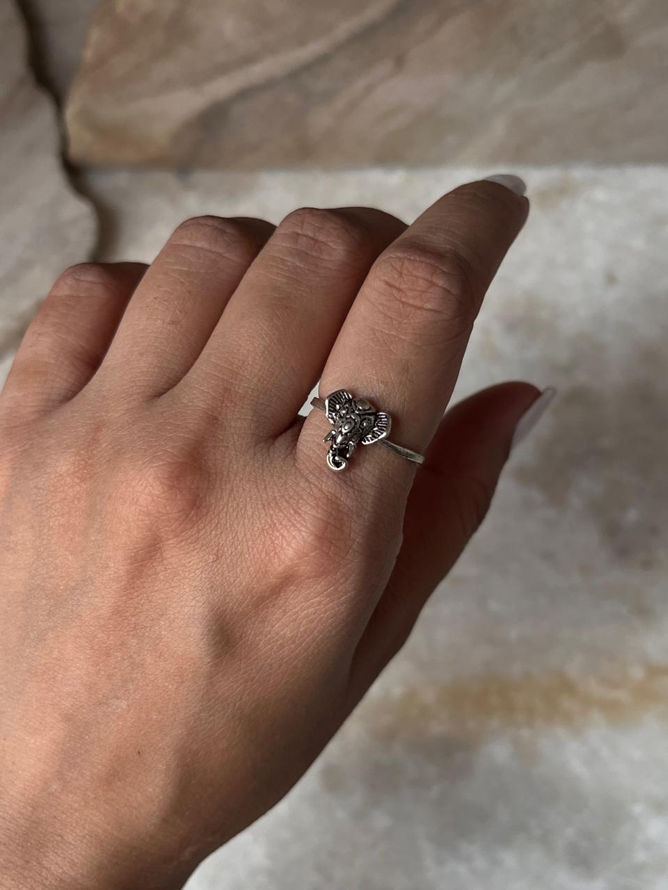 Boho Hathi 925 Sterling Silver Ring