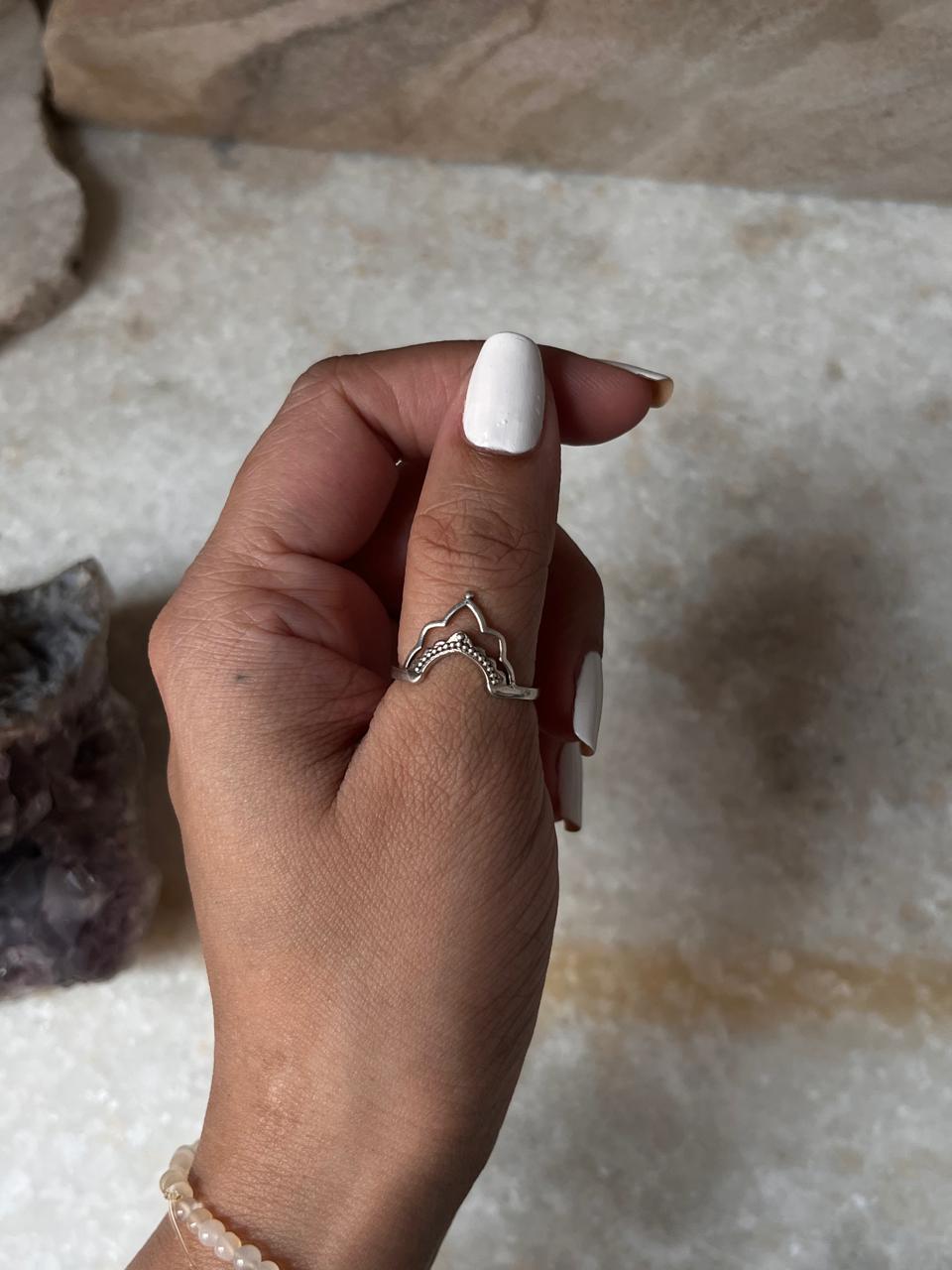 Boho Crown Stack 925 Sterling Silver Ring