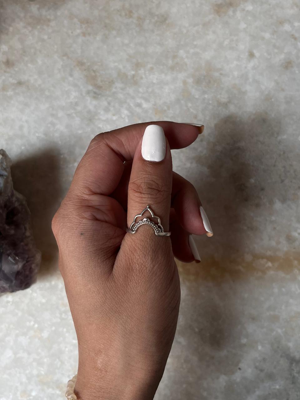 Boho Crown Stack 925 Sterling Silver Ring