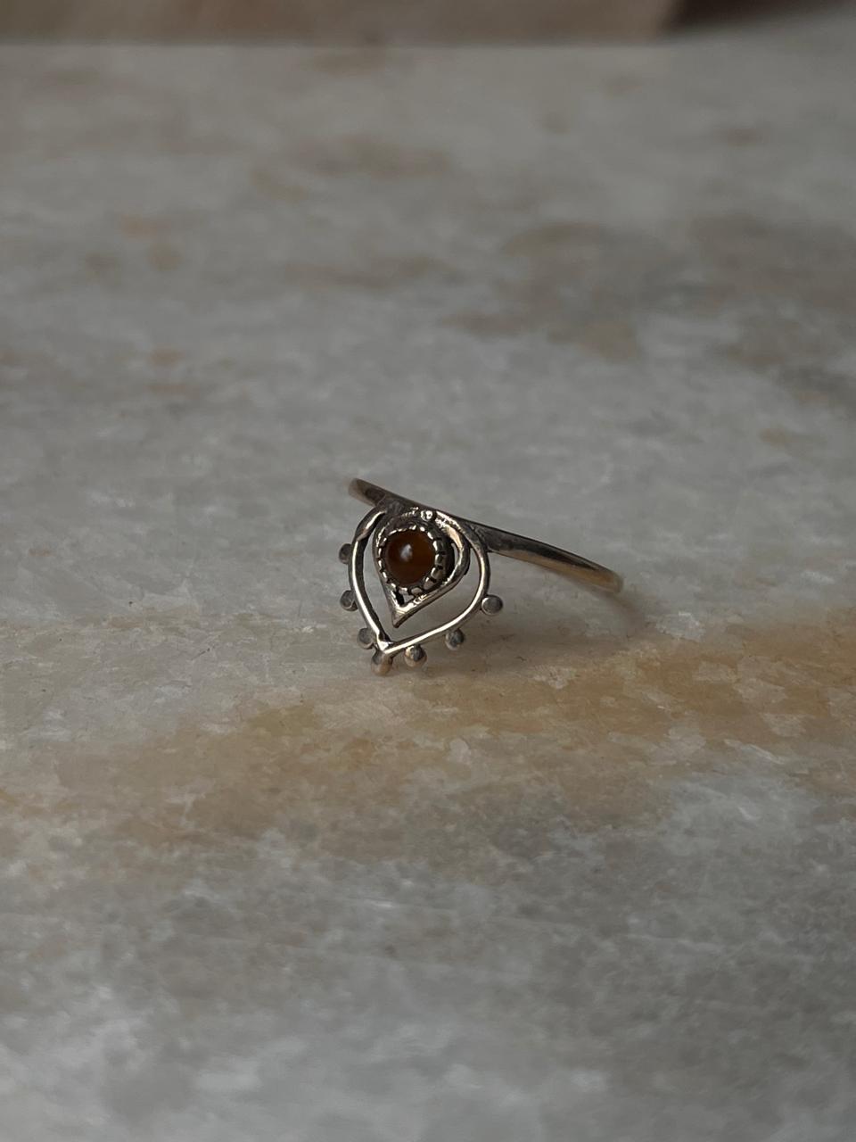 Tiger's Eye Boho 925 Sterling Silver Ring