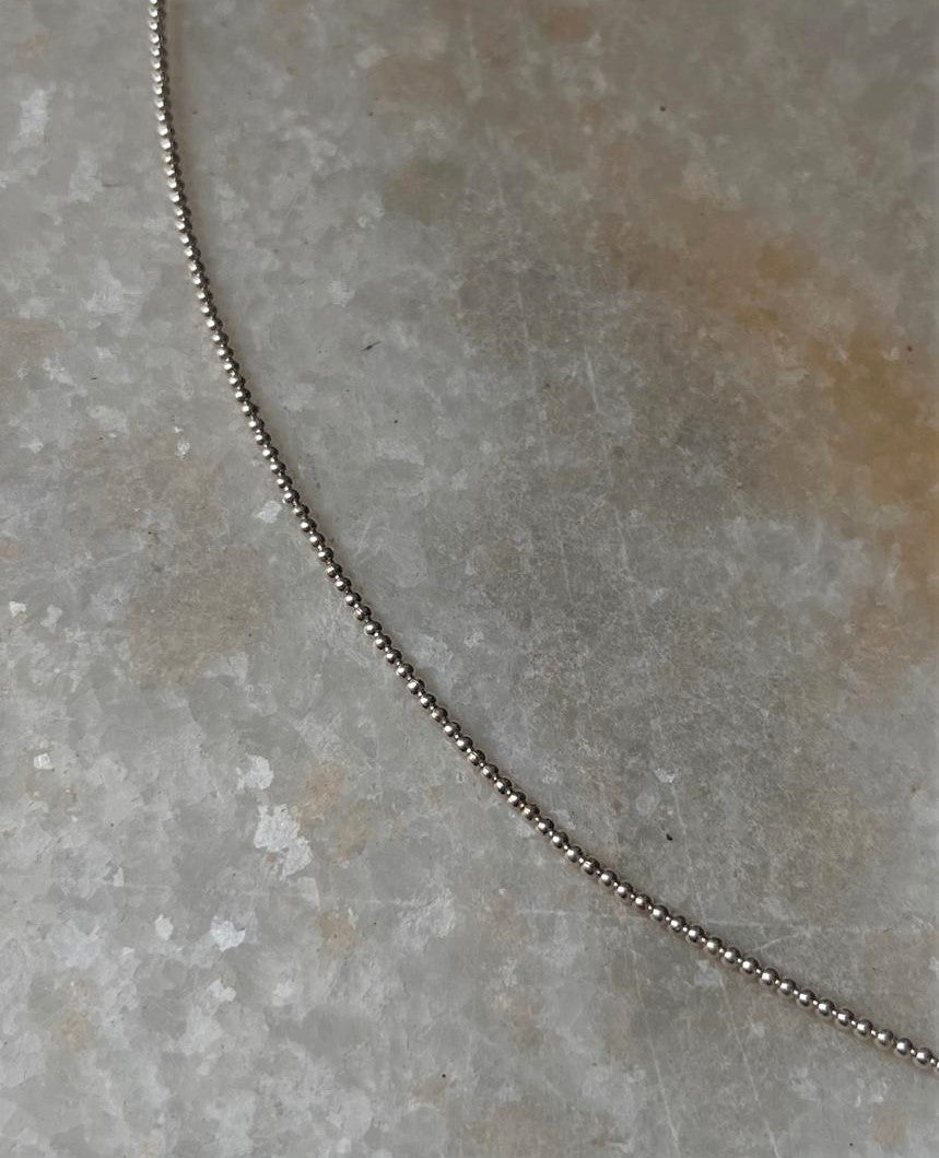 Plain Silver 2mm Beads Handcrafted 925 Sterling Silver Stack Bracelet