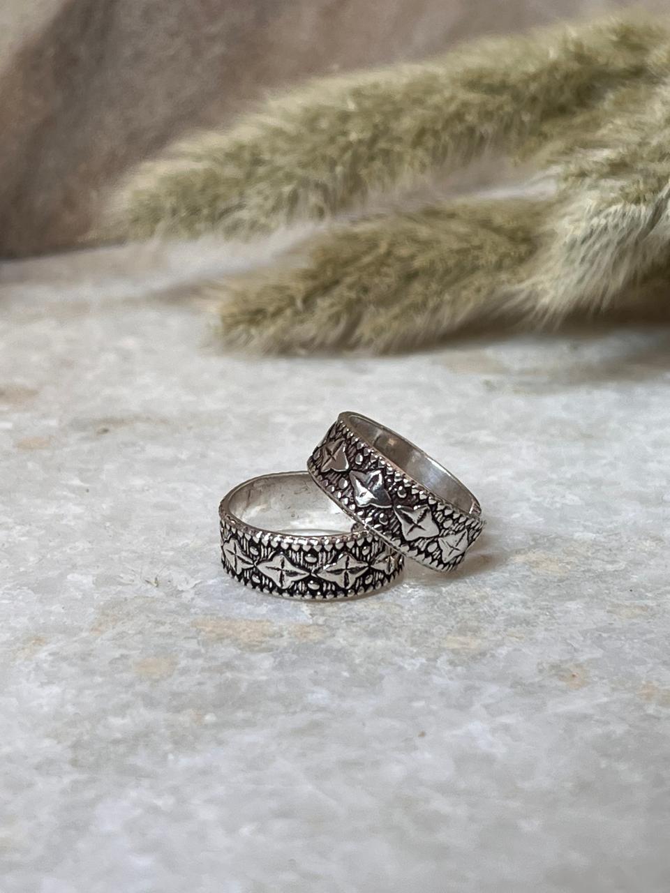 Tribal rawa toe ring in 925 sterling silver