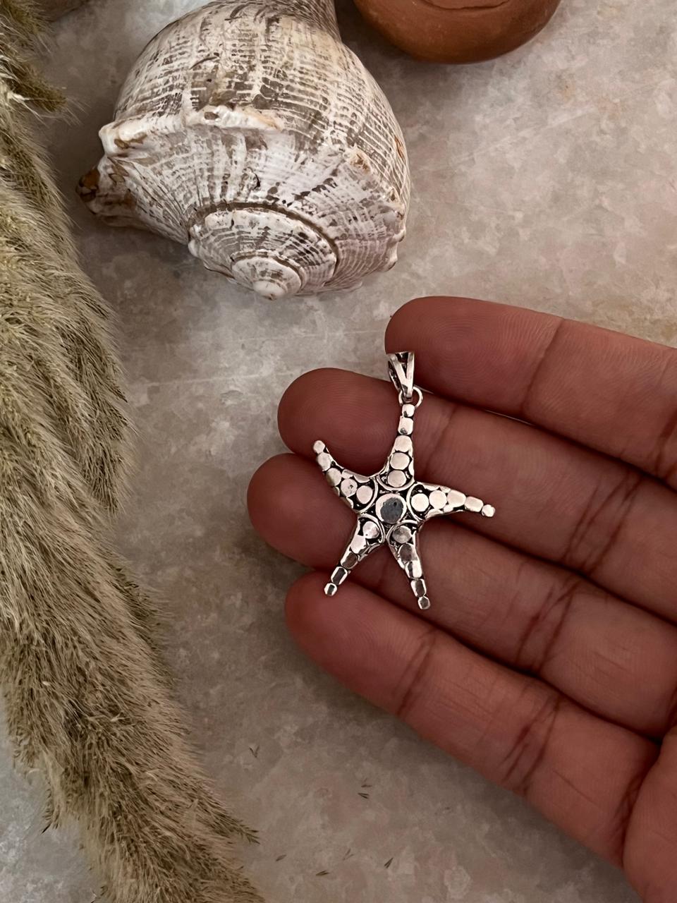 Star Fish/ Beach 925 Sterling Silver Pendant