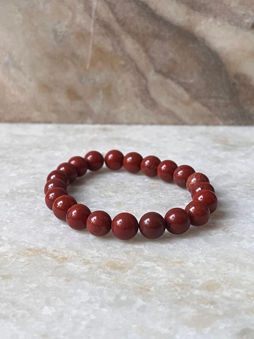Red Jasper Natural Crystal Bracelet 8MM