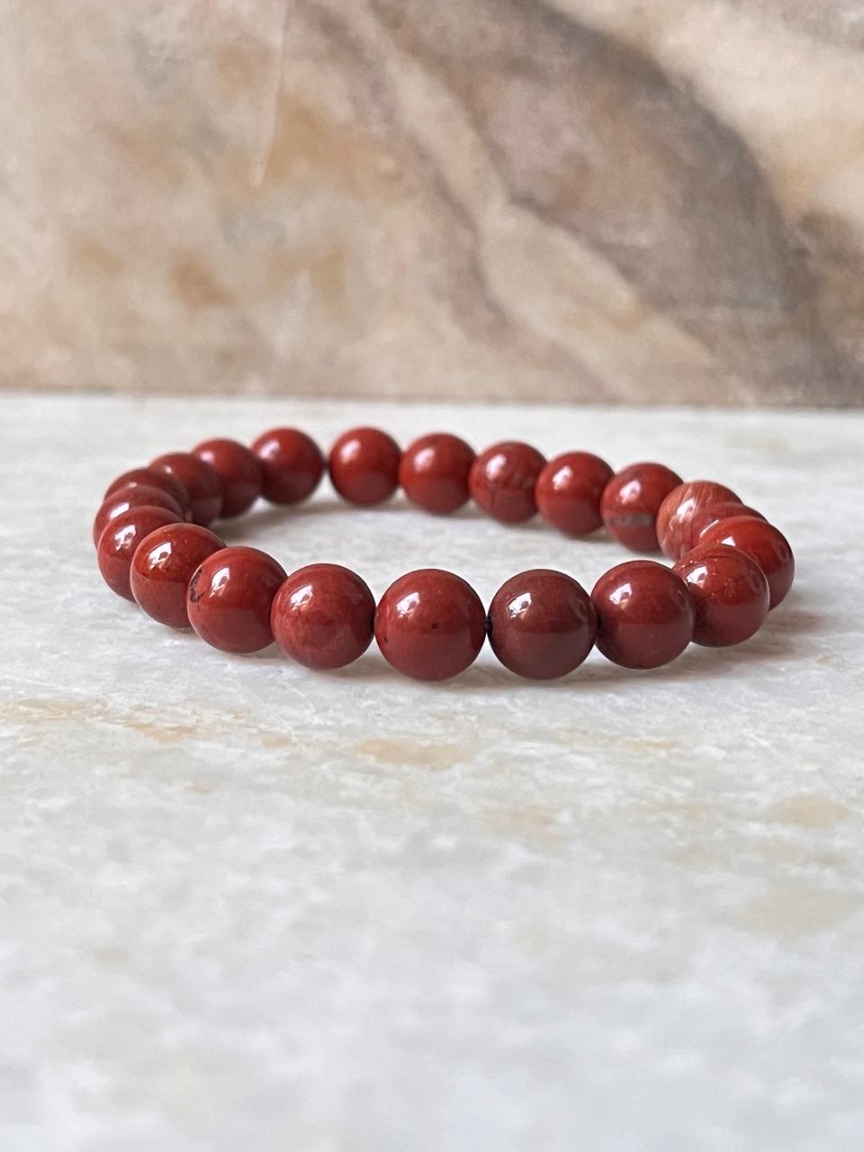 Red Jasper Natural Crystal Bracelet 8MM