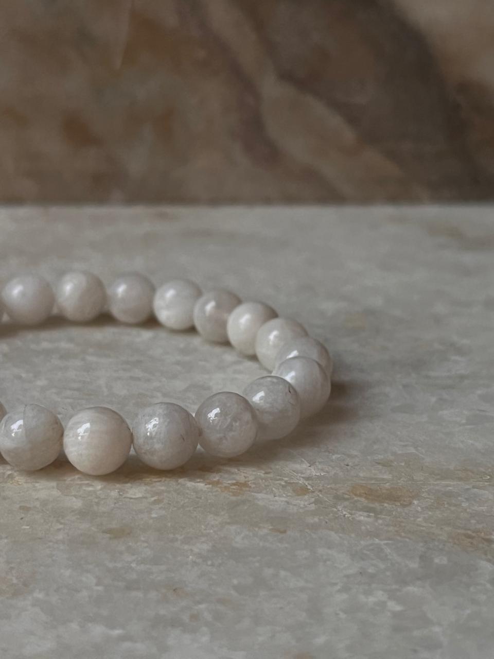 Healing Moonstone 8mm Crystal Bead Bracelet