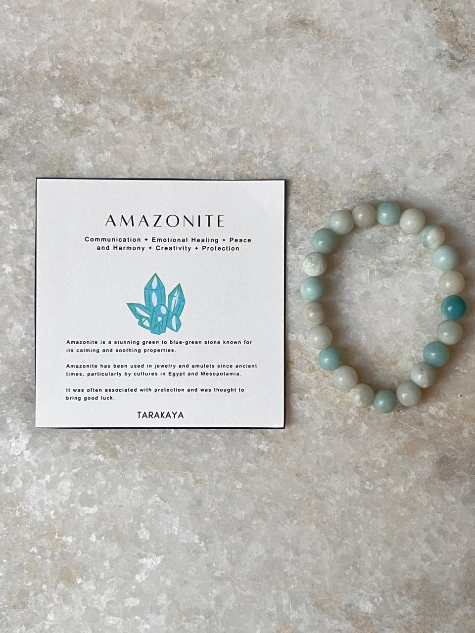 Amazonite Natural Crystal Bracelet 8MM