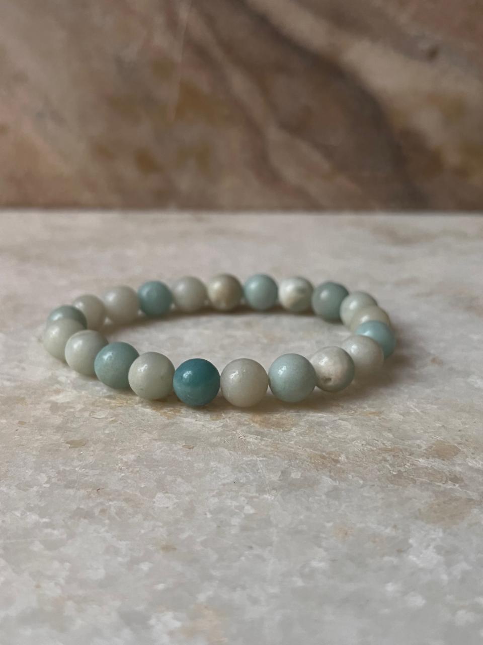 Amazonite Natural Crystal Bracelet 8MM