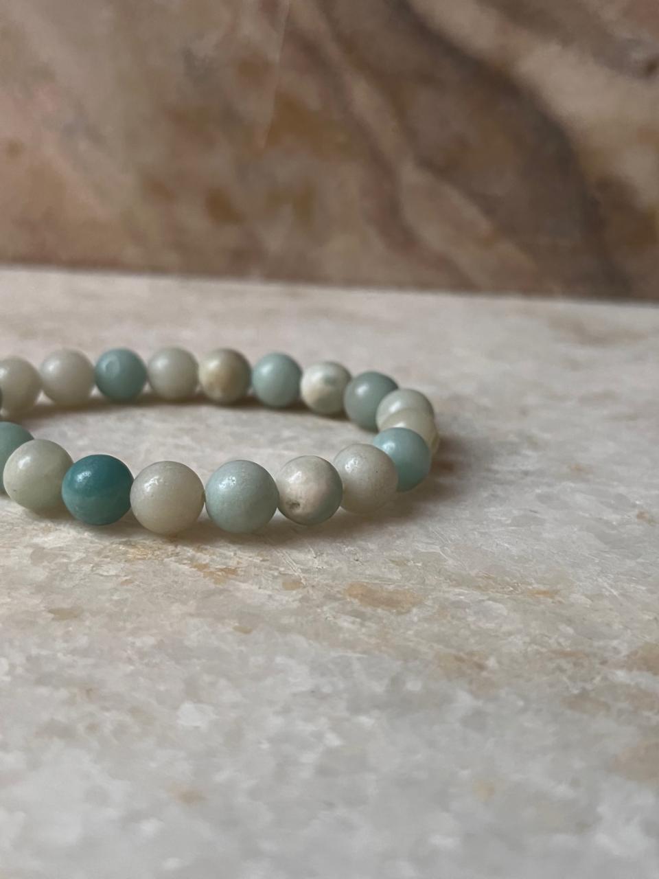 Amazonite Natural Crystal Bracelet 8MM