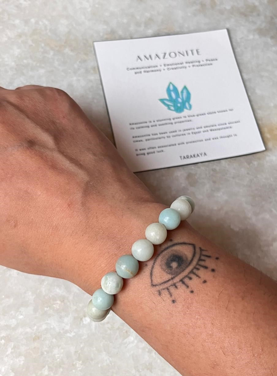 Amazonite Natural Crystal Bracelet 8MM