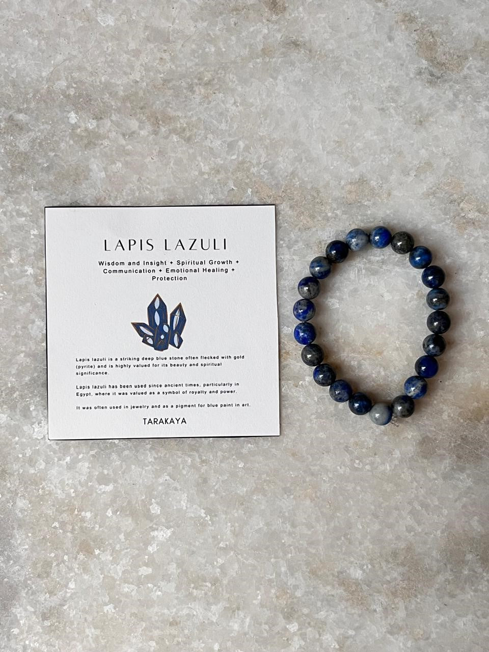 Lapis Lazuli Natural Crystal Bracelet 8MM