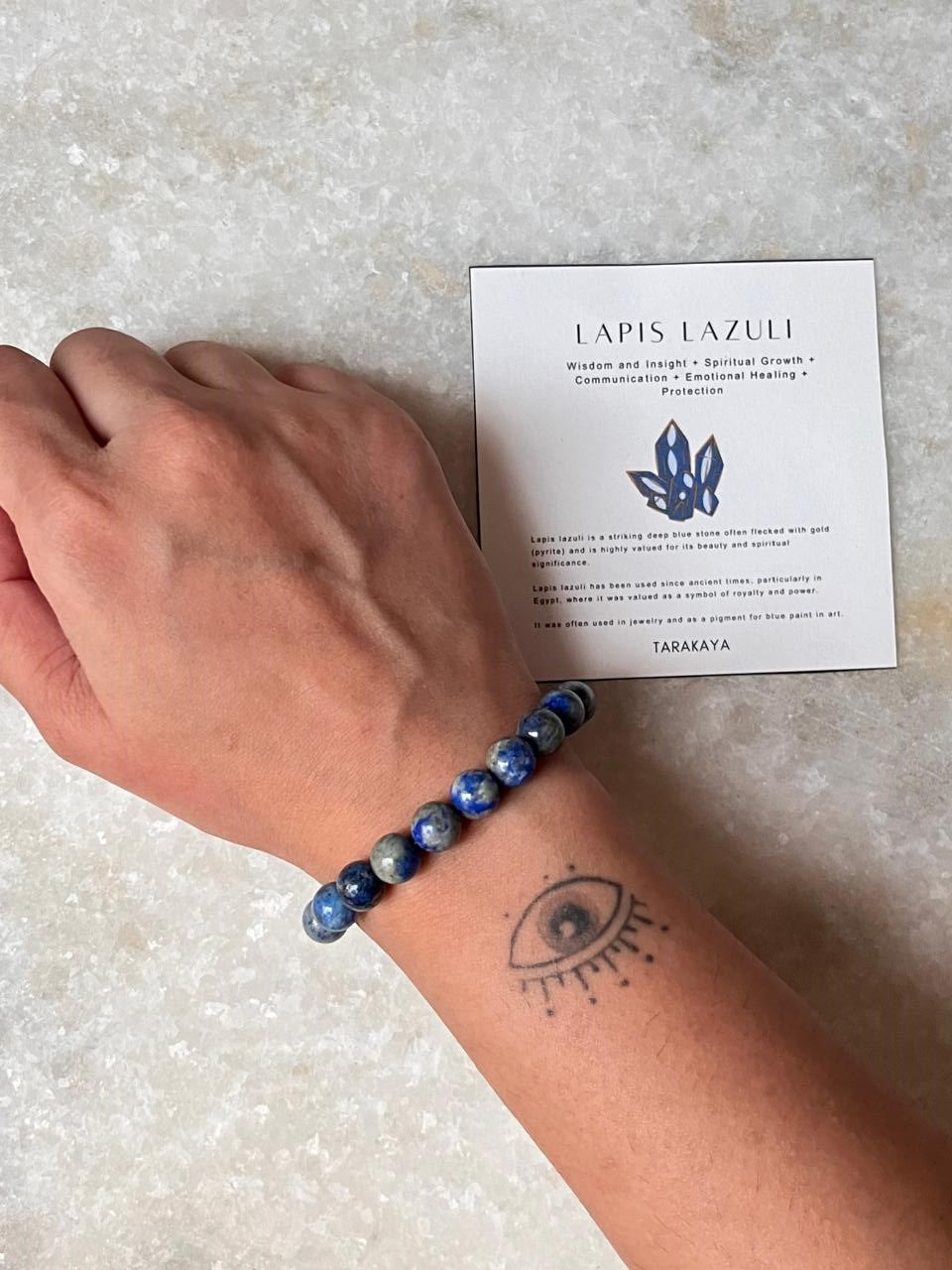 Lapis Lazuli Natural Crystal Bracelet 8MM