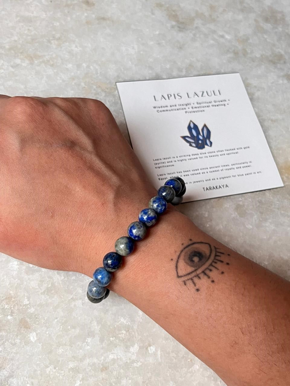 Lapis Lazuli Natural Crystal Bracelet 8MM