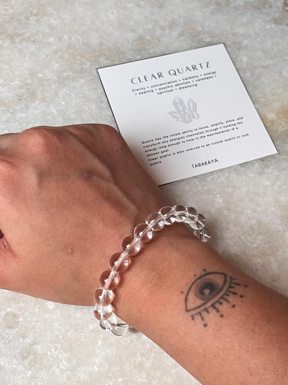 Master Healer Clear Quartz Crystal Bracelet for Meditation