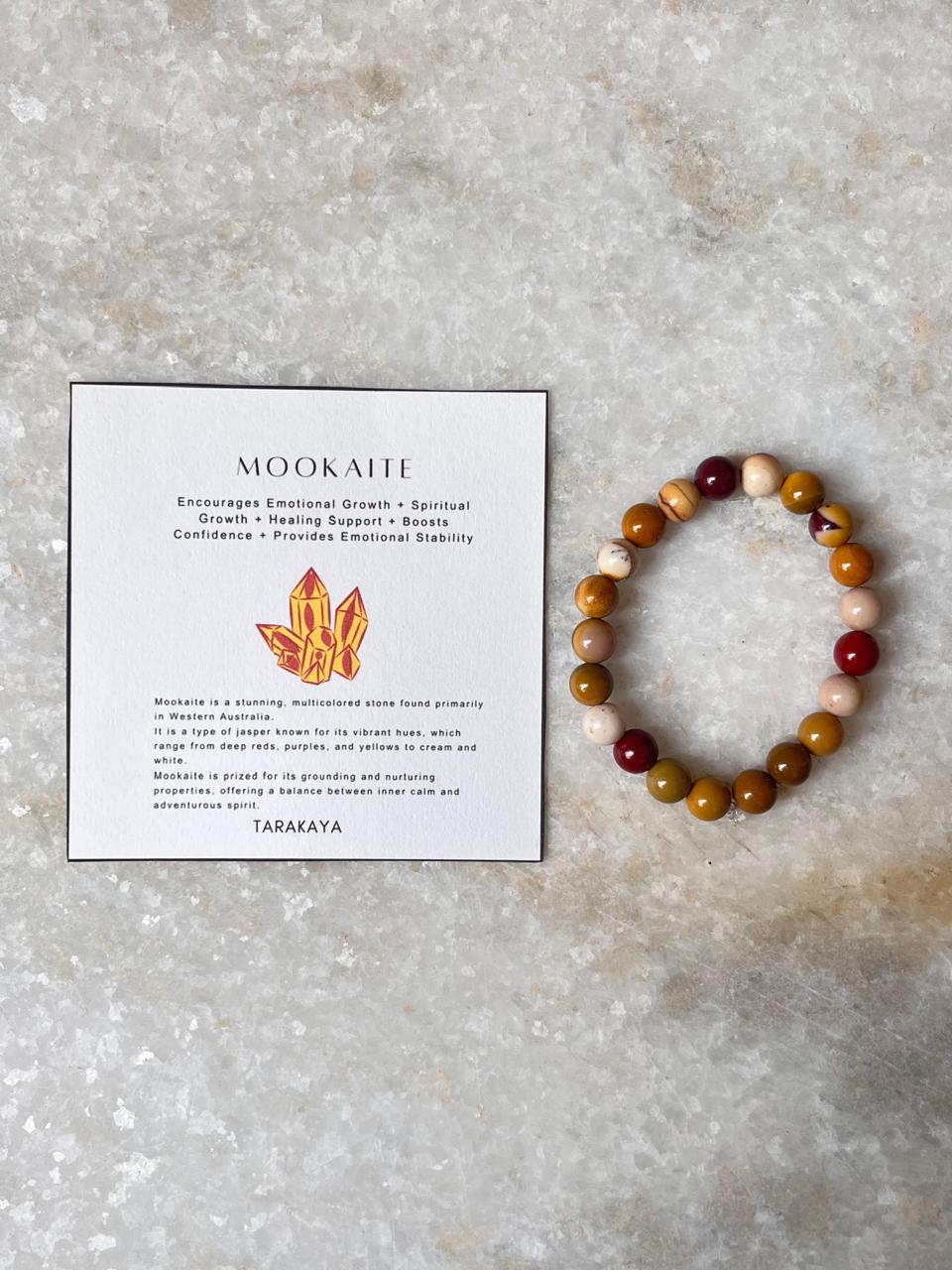 Mookaite 8MM Natural Crystal Bracelet
