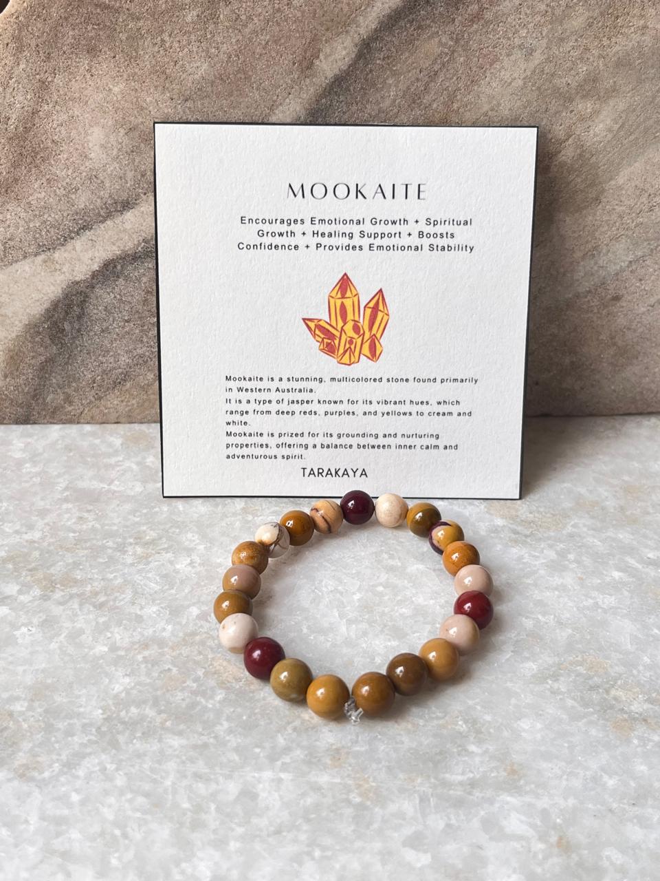 Mookaite 8MM Natural Crystal Bracelet
