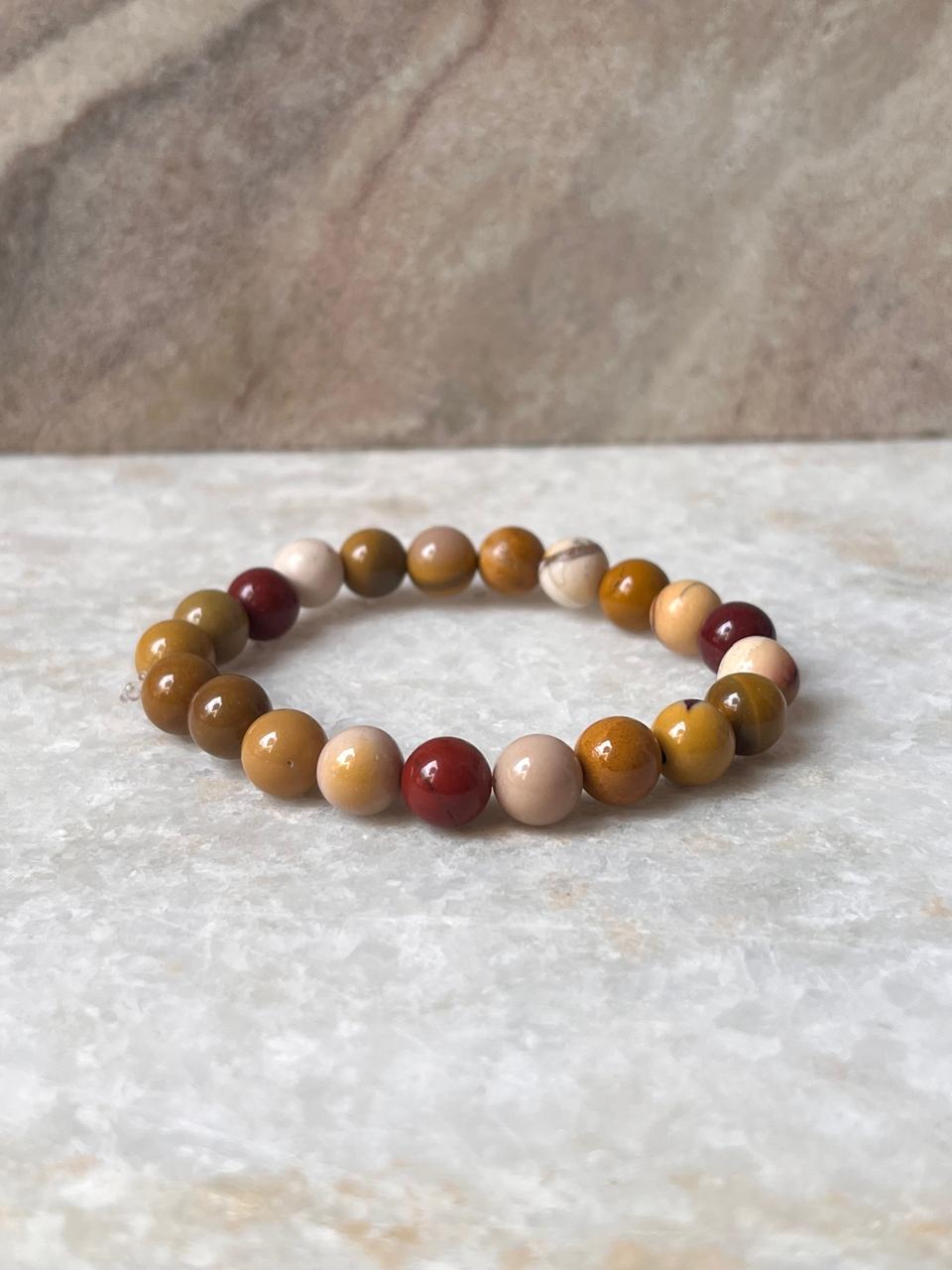 Mookaite 8MM Natural Crystal Bracelet
