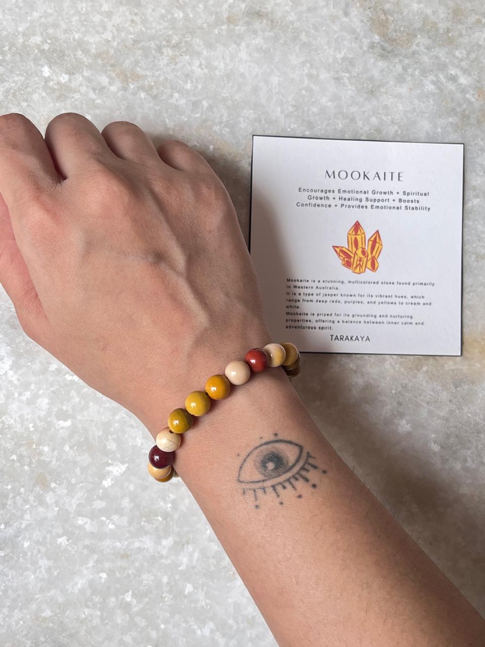 Mookaite 8MM Natural Crystal Bracelet