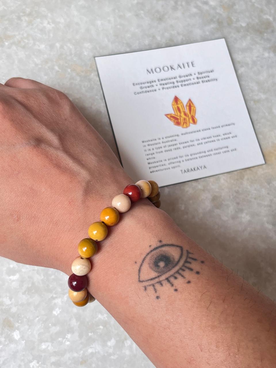 Mookaite 8MM Natural Crystal Bracelet