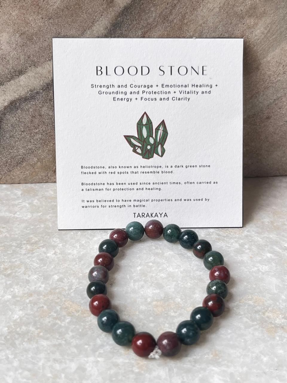 BloodStone - Natural Crystal Bracelet 8MM