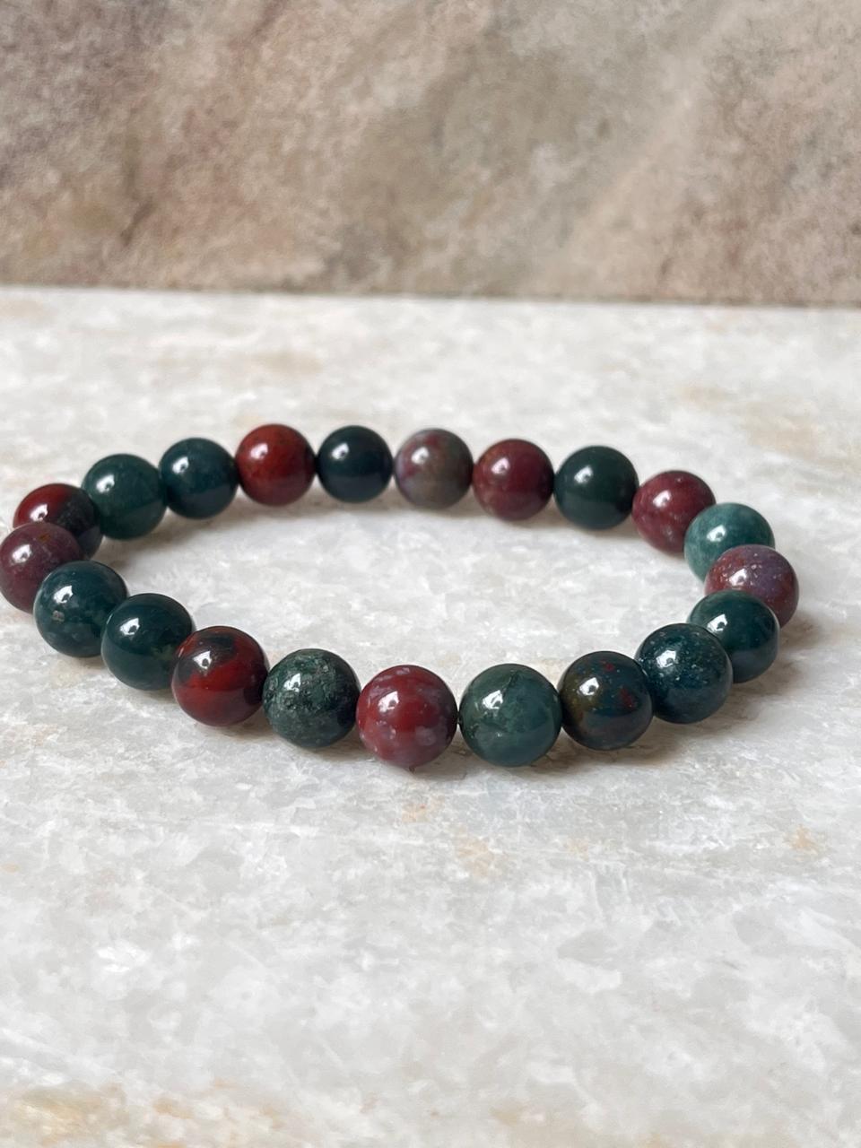 BloodStone - Natural Crystal Bracelet 8MM