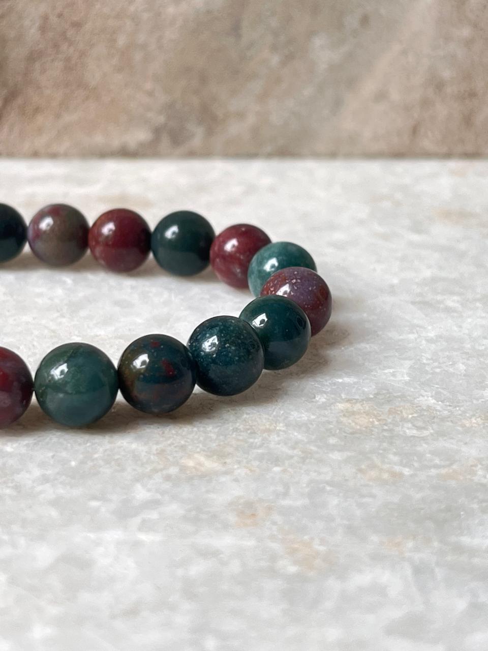 BloodStone - Natural Crystal Bracelet 8MM