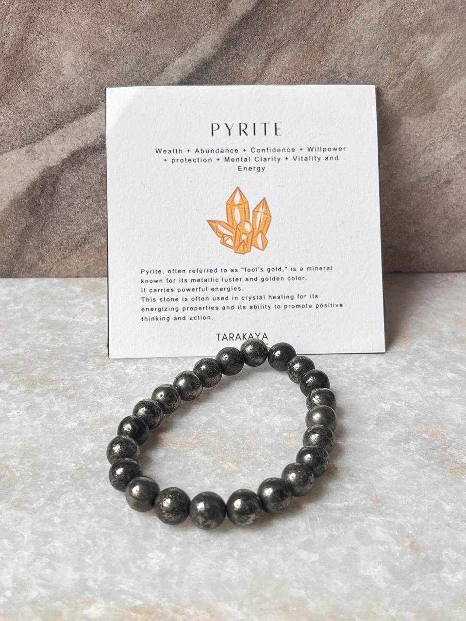Pyrite Chakra Bracelet for Solar Plexus Energy