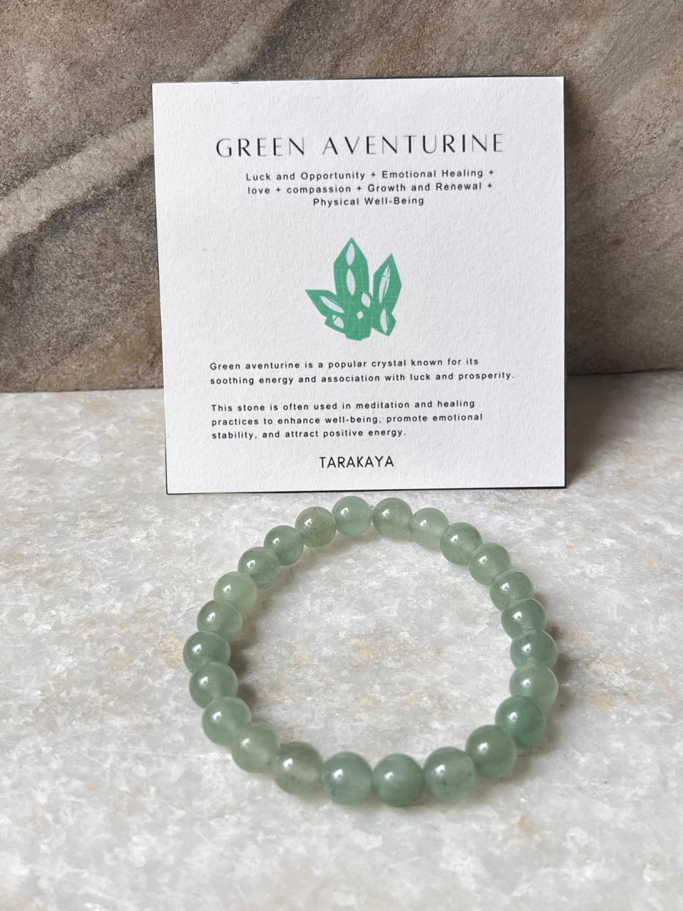 Green Aventurine Stretch Bracelet for Growth and Abundance