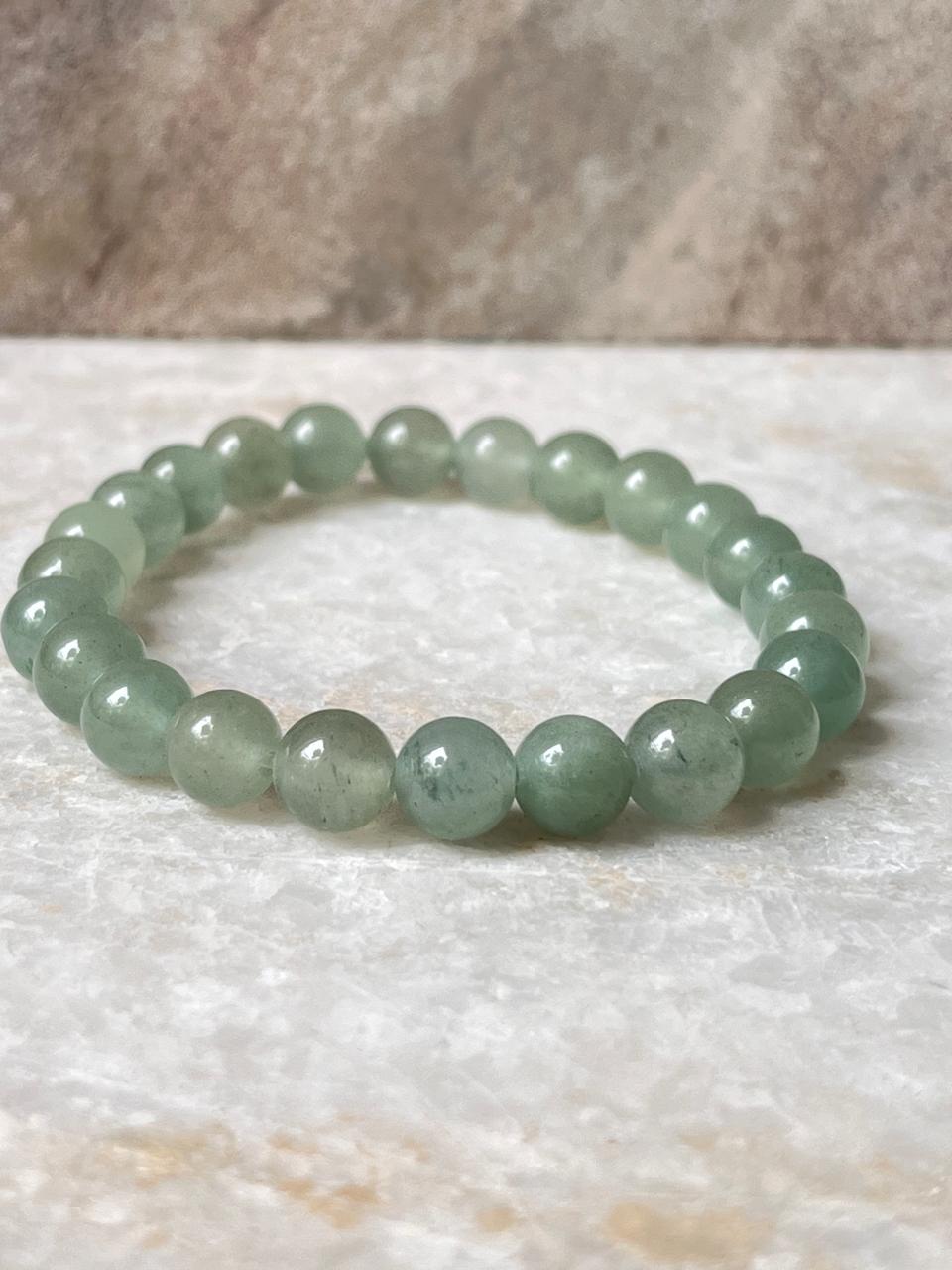 Unisex Green Aventurine Bracelet for Positivity and Renewal