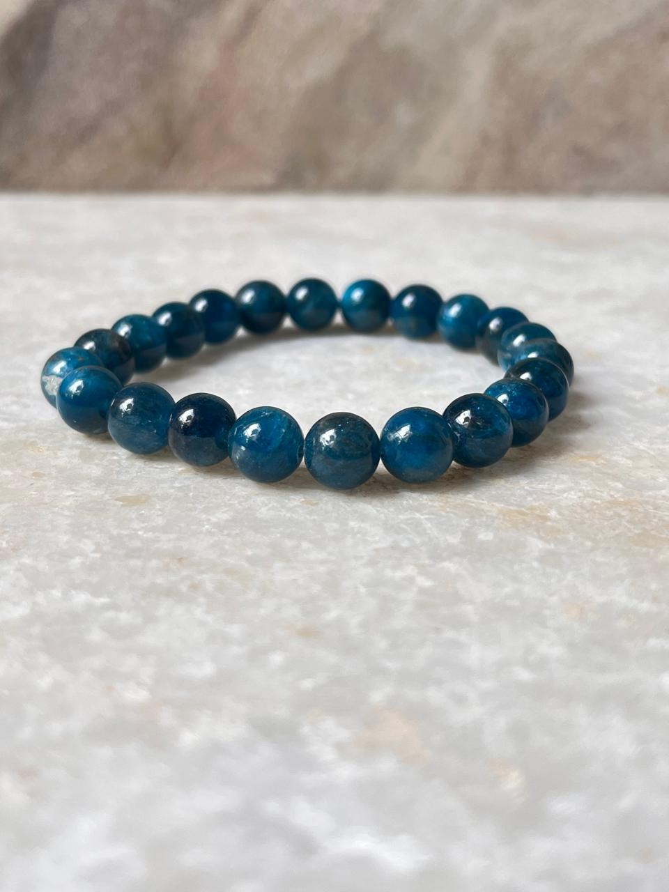Natural apatite energy bracelet for clarity and focus