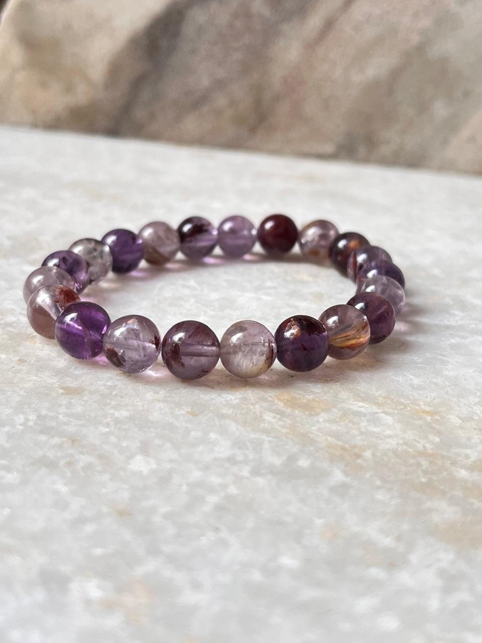 Super Seven Natural Crystal Bracelet 8MM