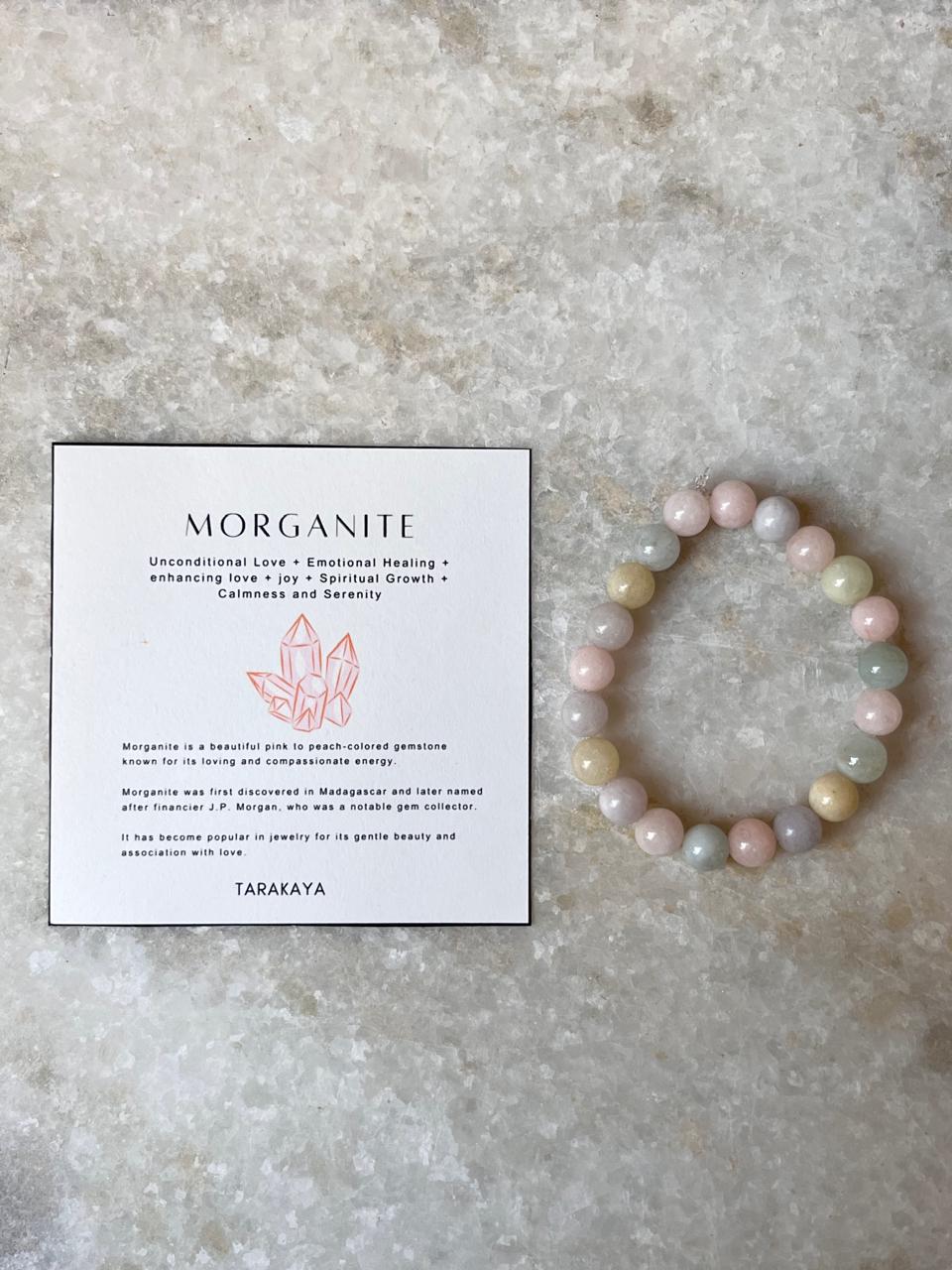 Unisex Morganite Bracelet for Harmony and Inner Peace