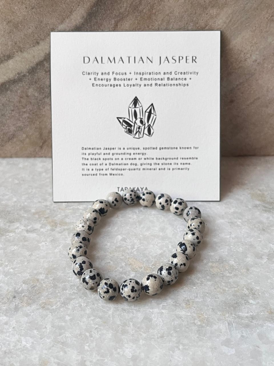 Dalmatian Jasper 8MM Natural Crystal Bracelet