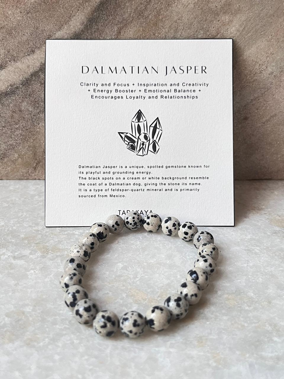 Dalmatian Jasper 8MM Natural Crystal Bracelet