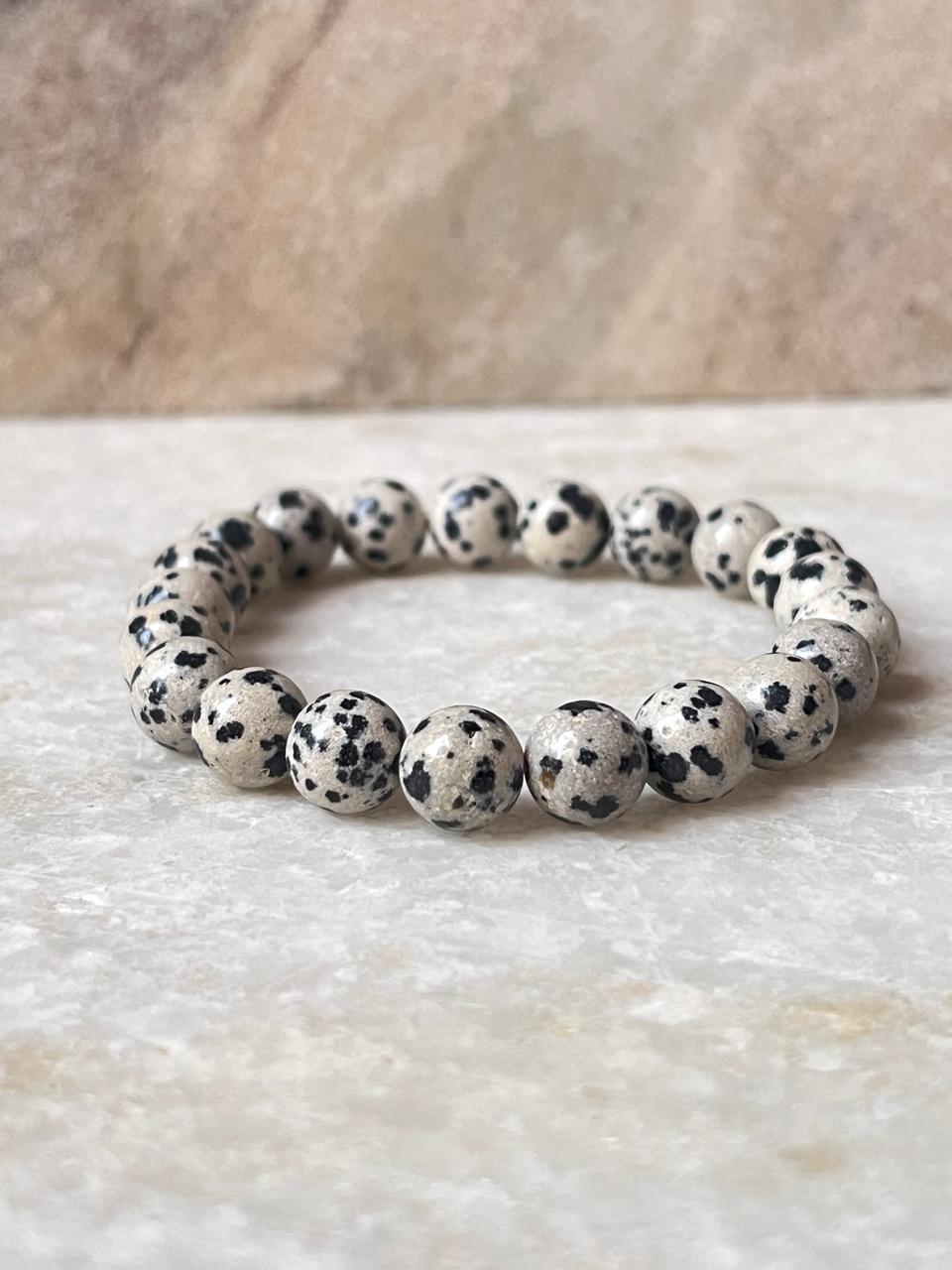 Dalmatian Jasper 8MM Natural Crystal Bracelet