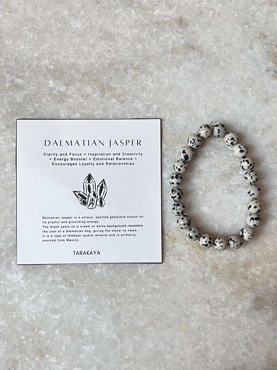 Dalmatian Jasper 8MM Natural Crystal Bracelet