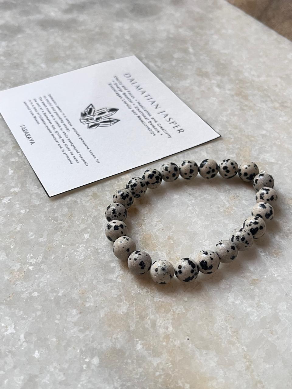 Dalmatian Jasper 8MM Natural Crystal Bracelet
