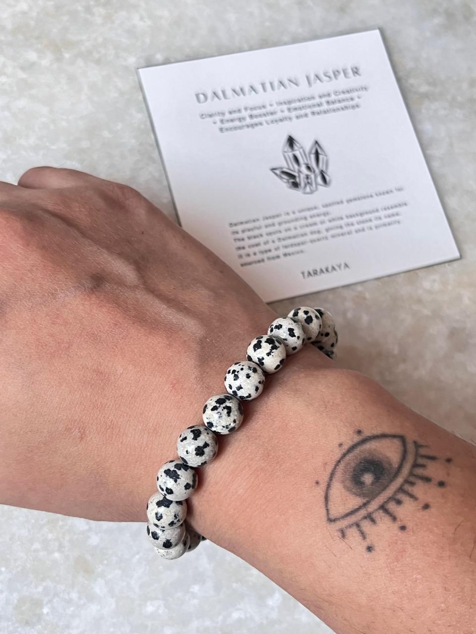 Dalmatian Jasper 8MM Natural Crystal Bracelet
