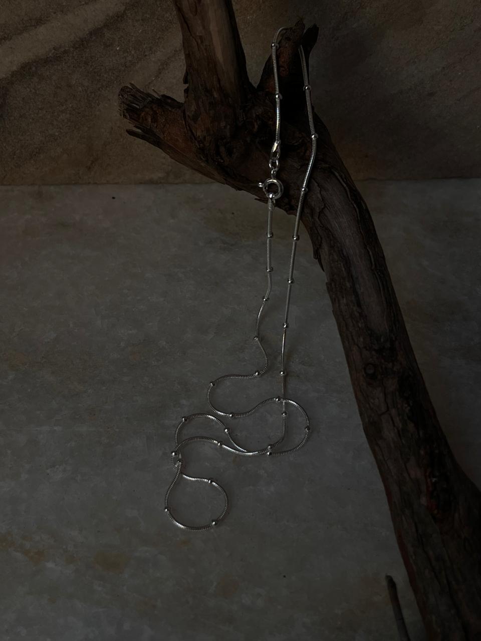 Snake Dot 925 Sterling Silver Chain