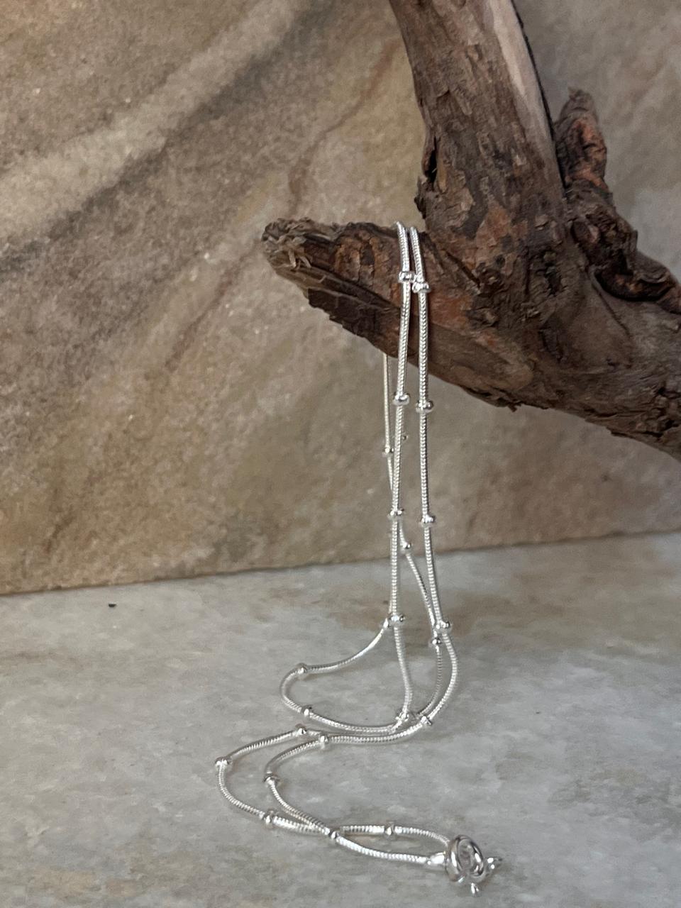 Snake Dot 925 Sterling Silver Chain