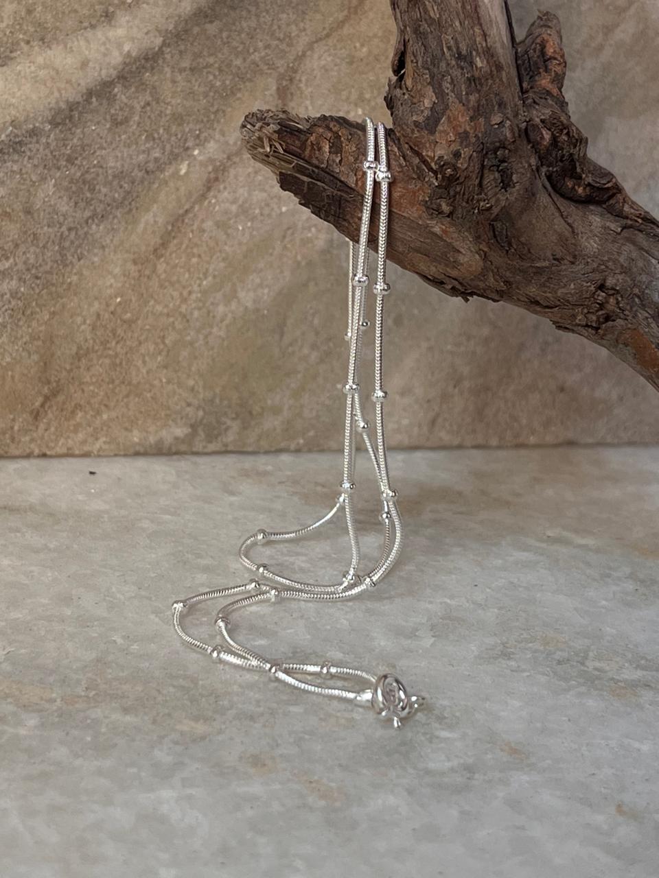 Snake Dot 925 Sterling Silver Chain
