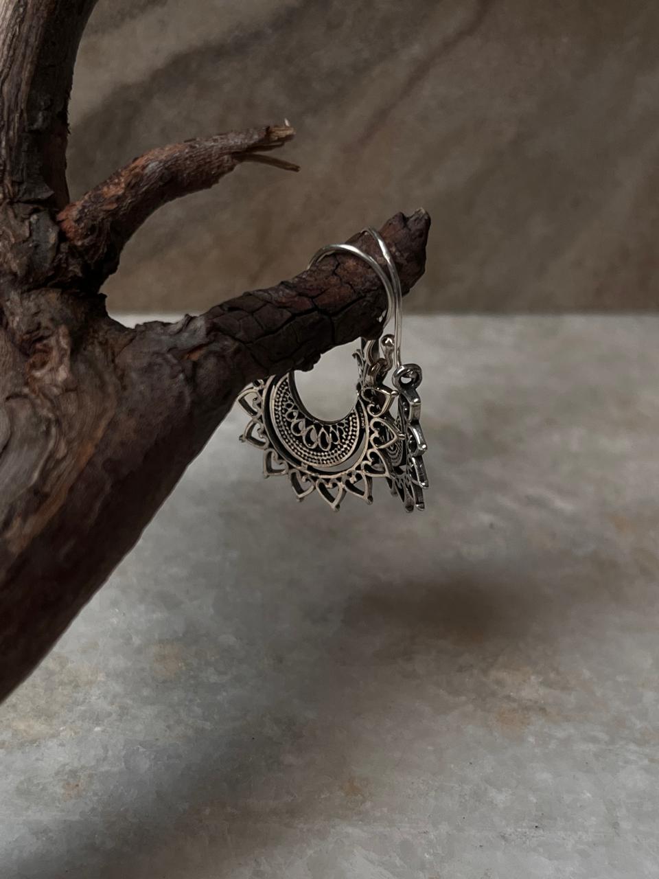 Sumri Banjara 925 Sterling Silver Hoops