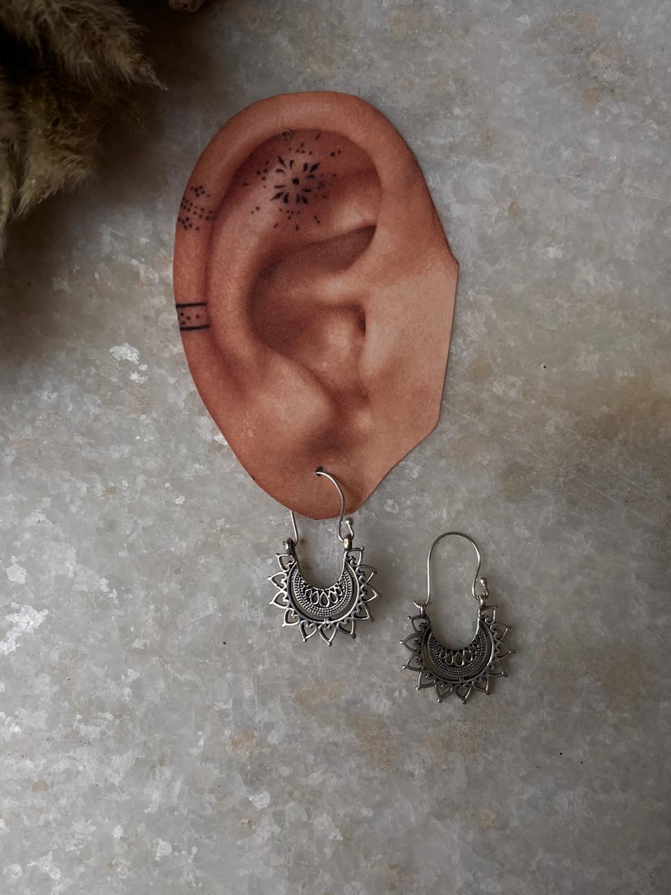 Sumri Banjara 925 Sterling Silver Hoops